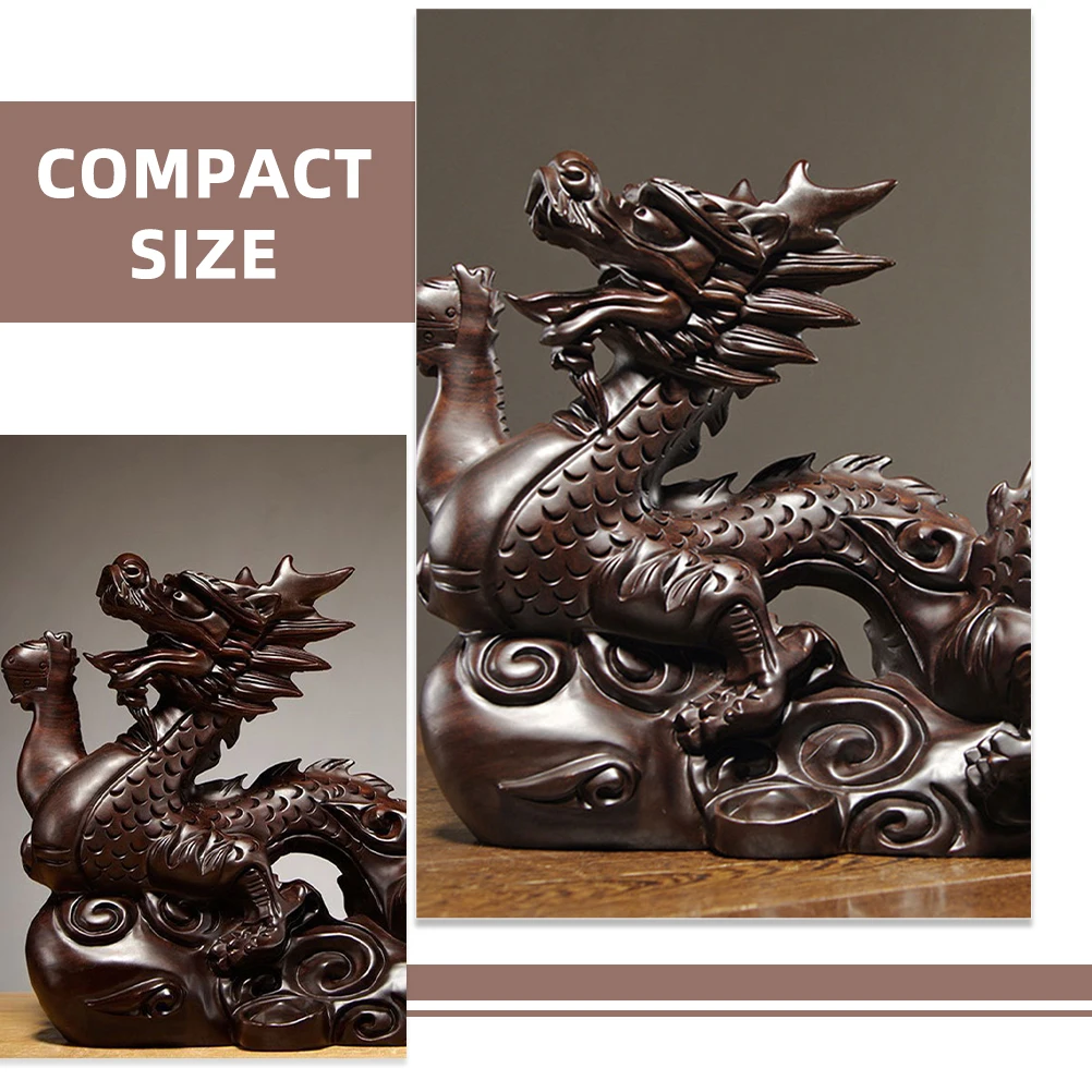 

Vintage Chinese Home Craft Office Desktop Decor Table Auspicious Dragon Desktop Dragon Decor Ornament