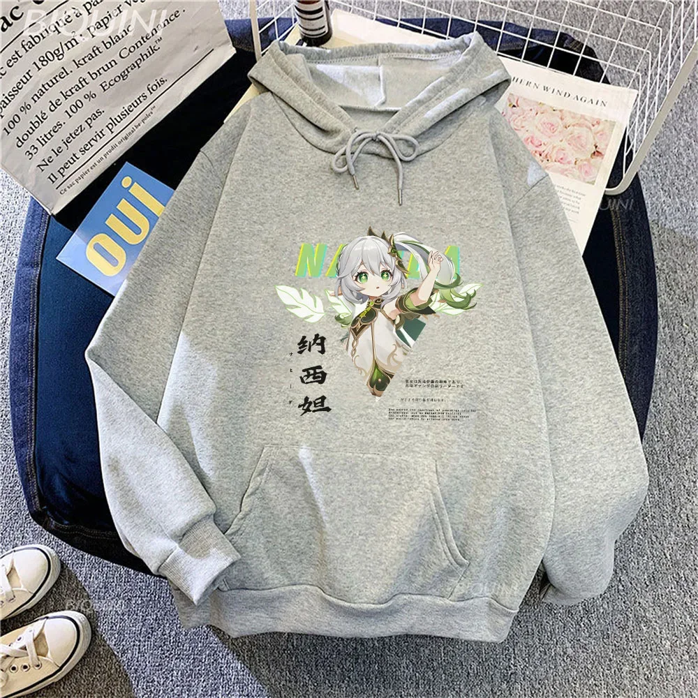 Archon Genshin Impact Print Casual Clothing Unisex Woman Long Sleeve Sweatshirt Cartoon Male Oversized Tracksuit