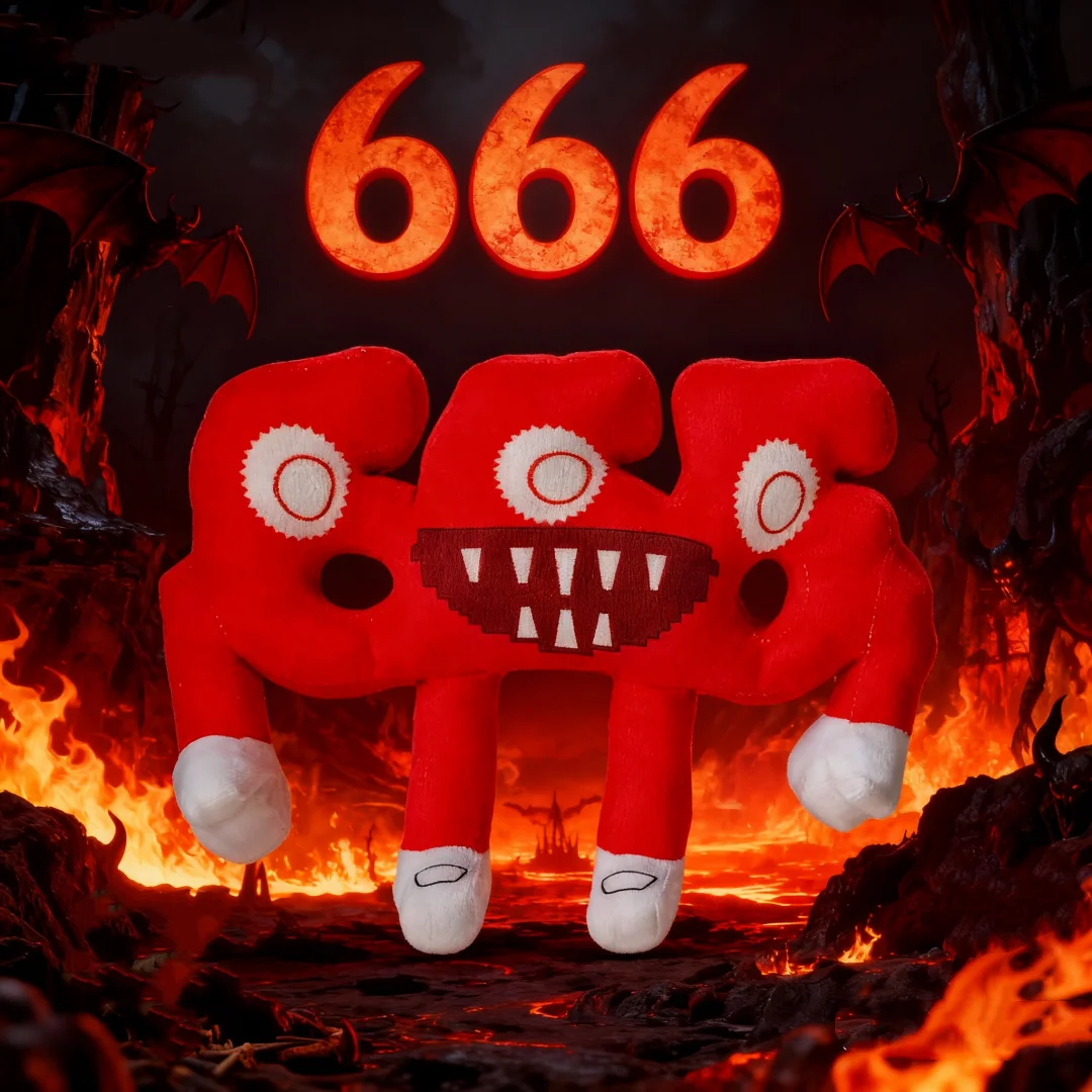 لطيف رقم. 666 ألعاب من نسيج مخملي سرقة الدماغ أفخم أنيمي لعبة رقم 666 ألعاب من نسيج مخملي الأجهزة الطرفية الاطفال عيد الميلاد لعبة هدية لمحبي اللعبة الاطفال #2