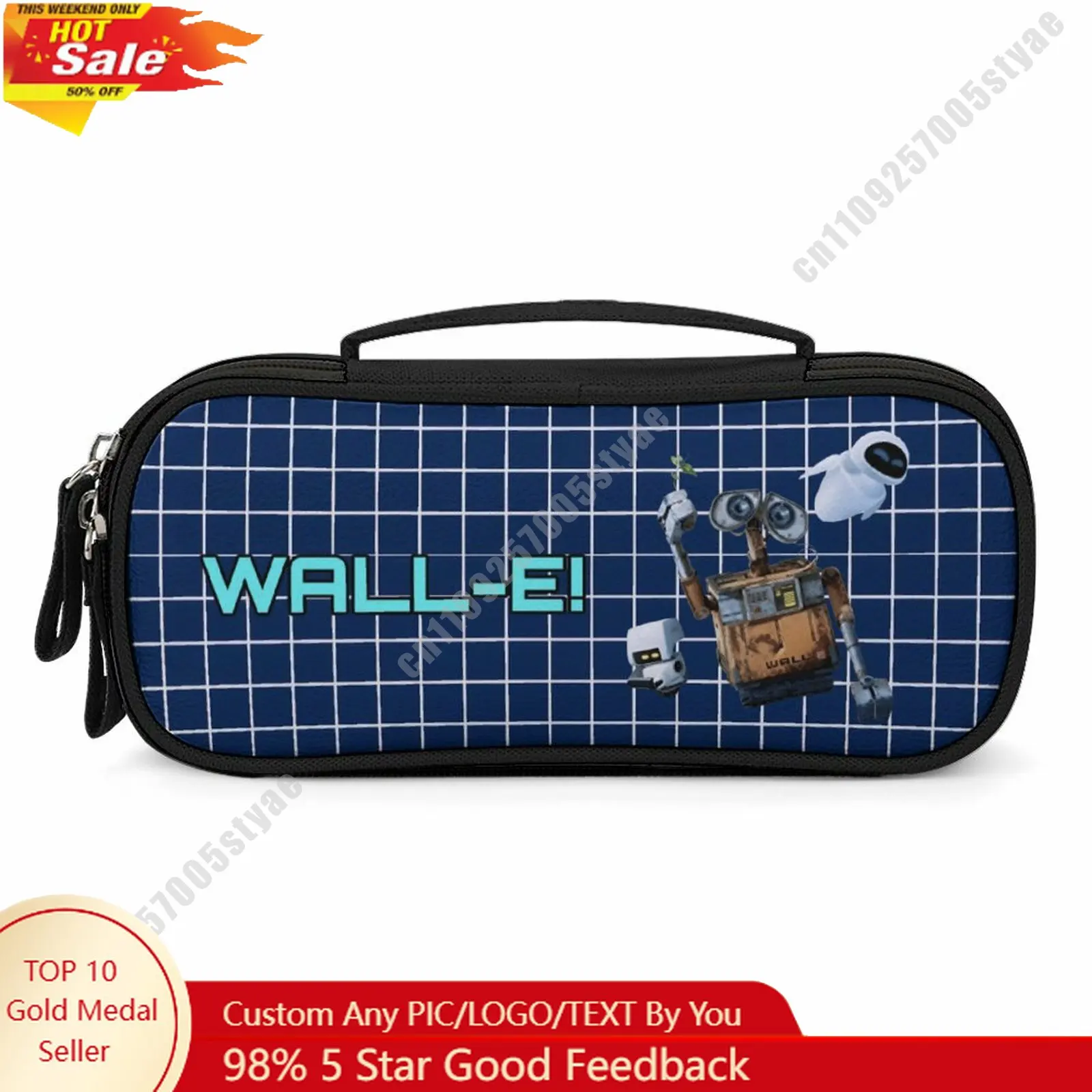 

WALL-E Pencil Case Disney Cartoon Character Customized Design Personalized Creation Holiday Gift Cosmetic Bag Cosplay
