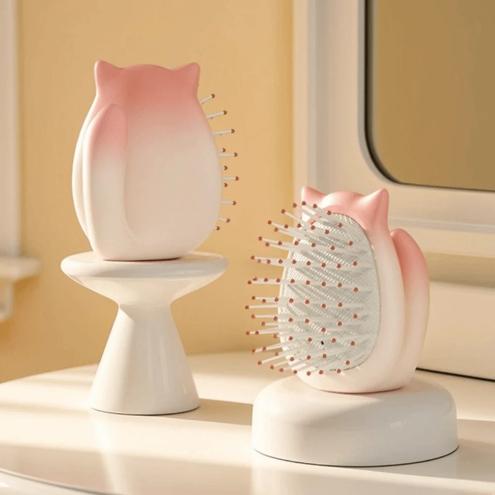 

Funny Cat Shaped Air Cushion Comb Anti-static Lovely Cartoon Hair Brush Hair Massage Hair Accessories Hairdressing Comb Women