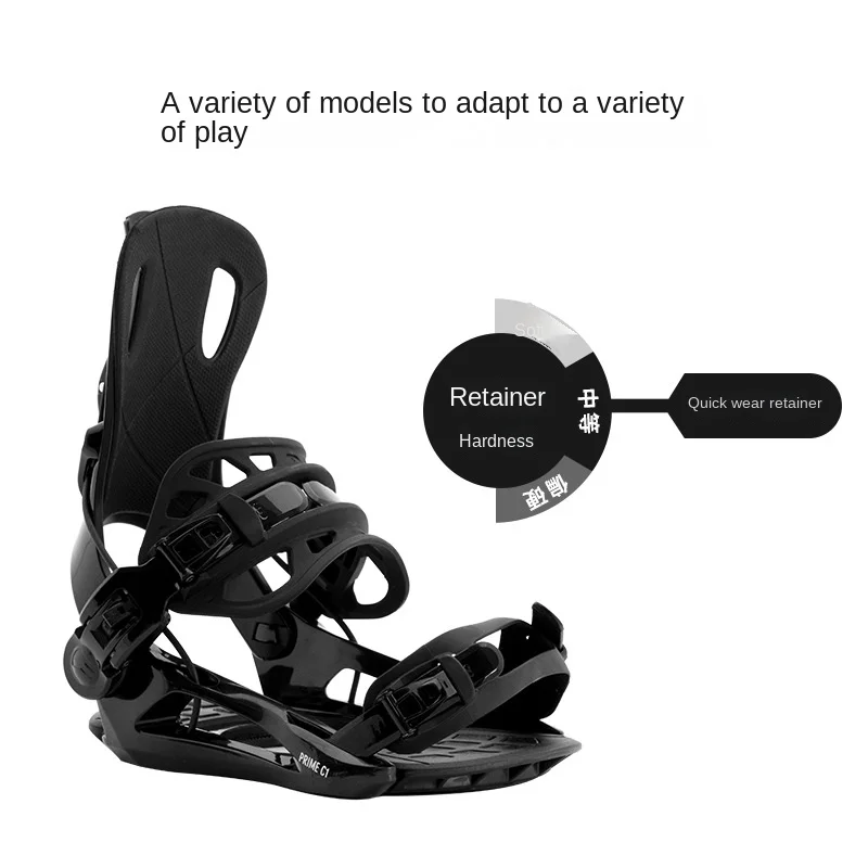 All-Mountain Adjustable Snowboard Binding for Beginners Shock Absorbing Snowboard Bindings Ski Quick-release Bindings