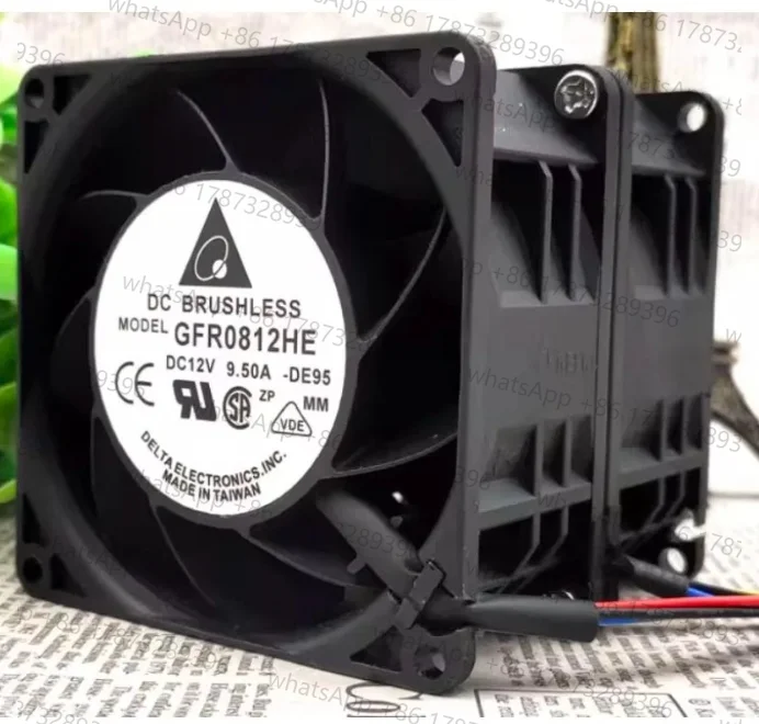New Cooler Fan for Delta GFR0812HE 12V 9.5A 8cm 30000 RPM dual motor car turbocharged violent fan 80 *80 * 76mm