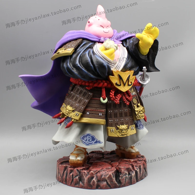 Dragon Ball PVC Bonecas Colecionáveis, Estatueta Lk Buu com 2 Cabeças, Gordura Majin Buu, Figura Samurai, Estátua Gk, Brinquedos Modelo, 27cm