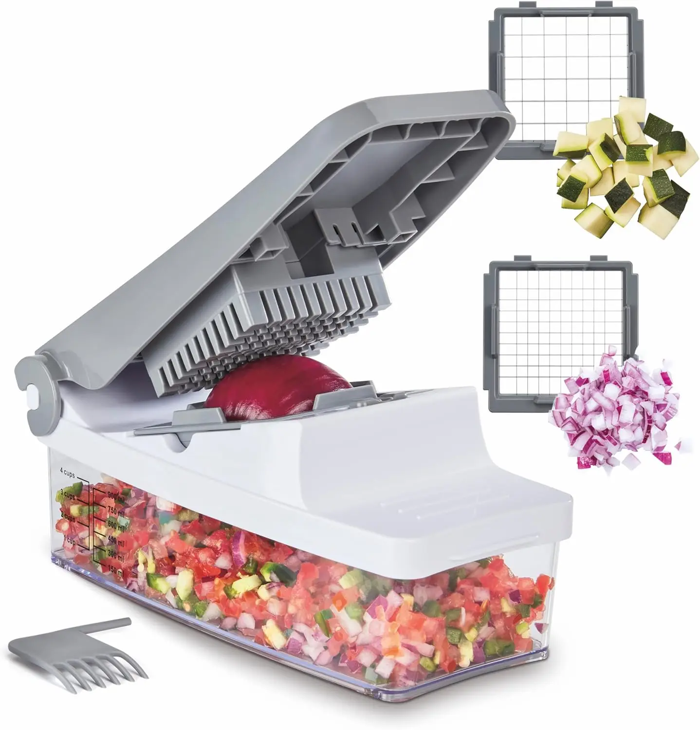 

Efficient Vegetable & Fruit Box Chopper for Quick Meal Prep, Easy to Use and Clean