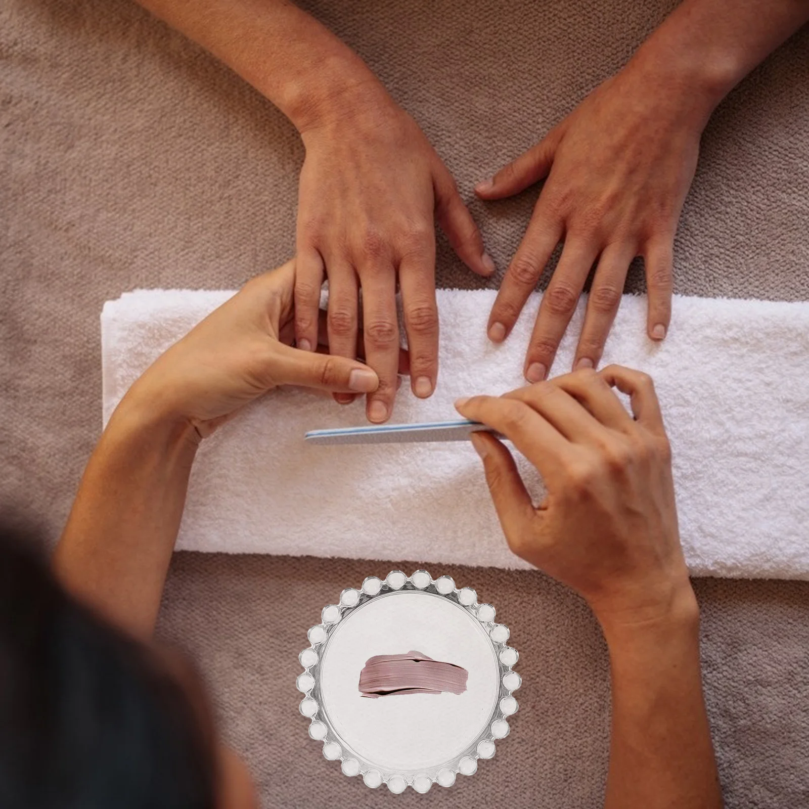 

Nail Art Display Rack Crystal Material Long Service Life Nail Tool Manicure Palettes Practical Decorative Home Salon