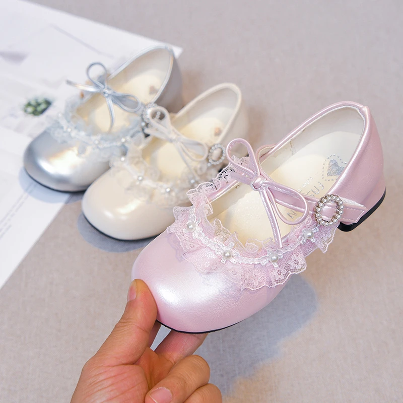 *Spring and Autumn New Style Round Toe Comfortable Elegant Casual Shoes Fashion Hot Selling Bow Beautiful Girls Shoes