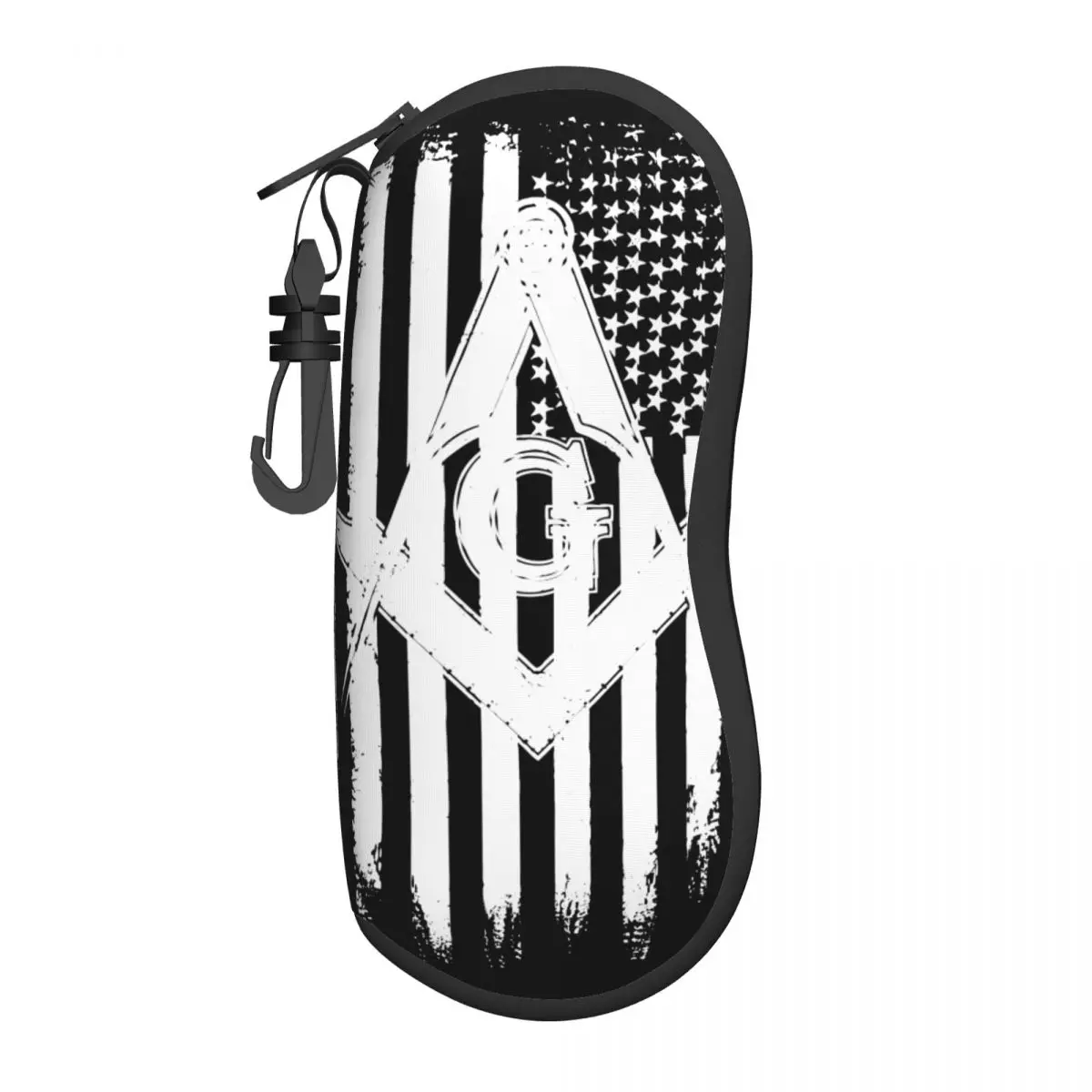 Masonic American Flag Square Compass Freemason Glasses Case Printing Accessories Sunglasses Box Gift Eyewear Container