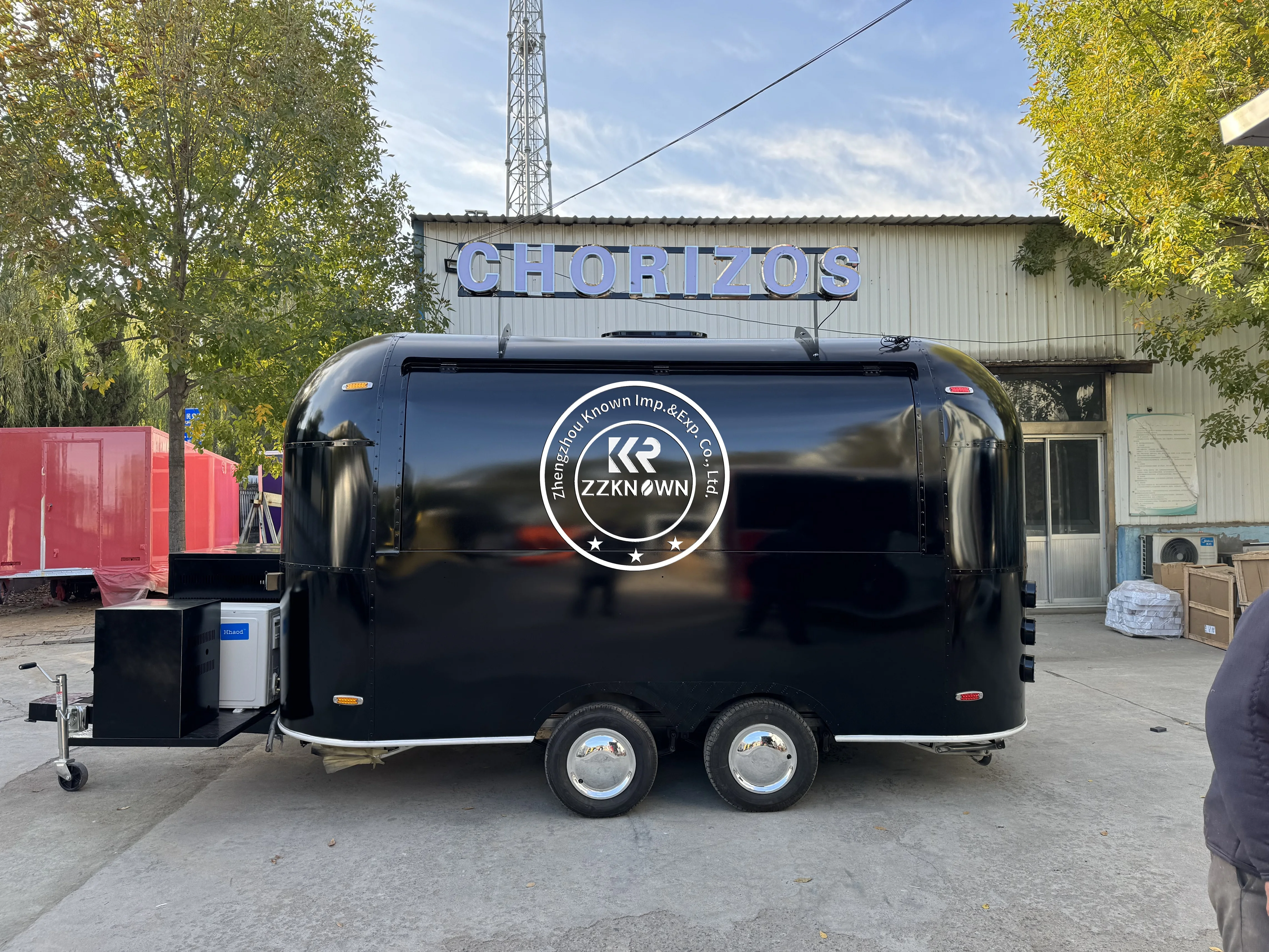 

Catering Concession Airstream Mobile Kitchen Fast Food Trailer Fully Equipped Pizza Fast Food Truck with Full Kitchen