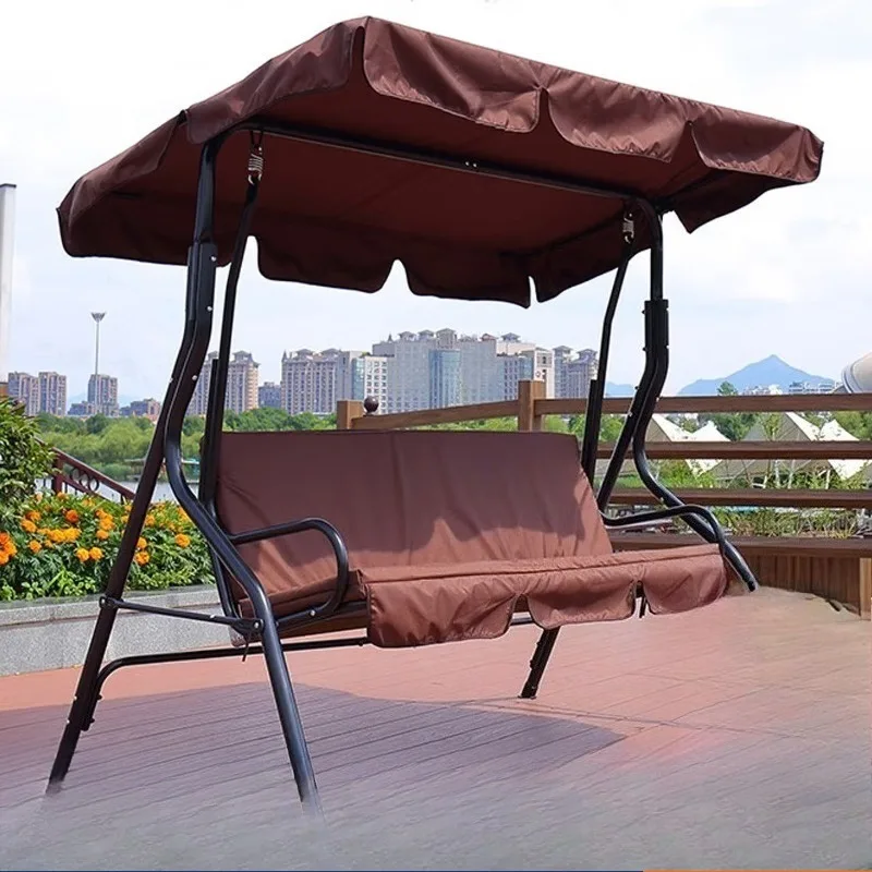 Factory Direct 2026 Household balcony rattan chair casual cradle hammock hammock cradle, three people, random color, swastika sw