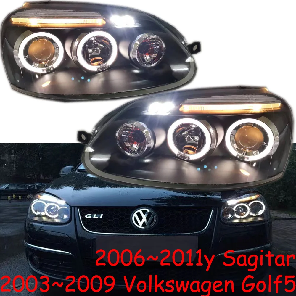 

TaiWan car bumper Sagitar headlamp for Volkswagen Jetta Golf5 headlight car accessories head lamp for VW Golf5 fog light