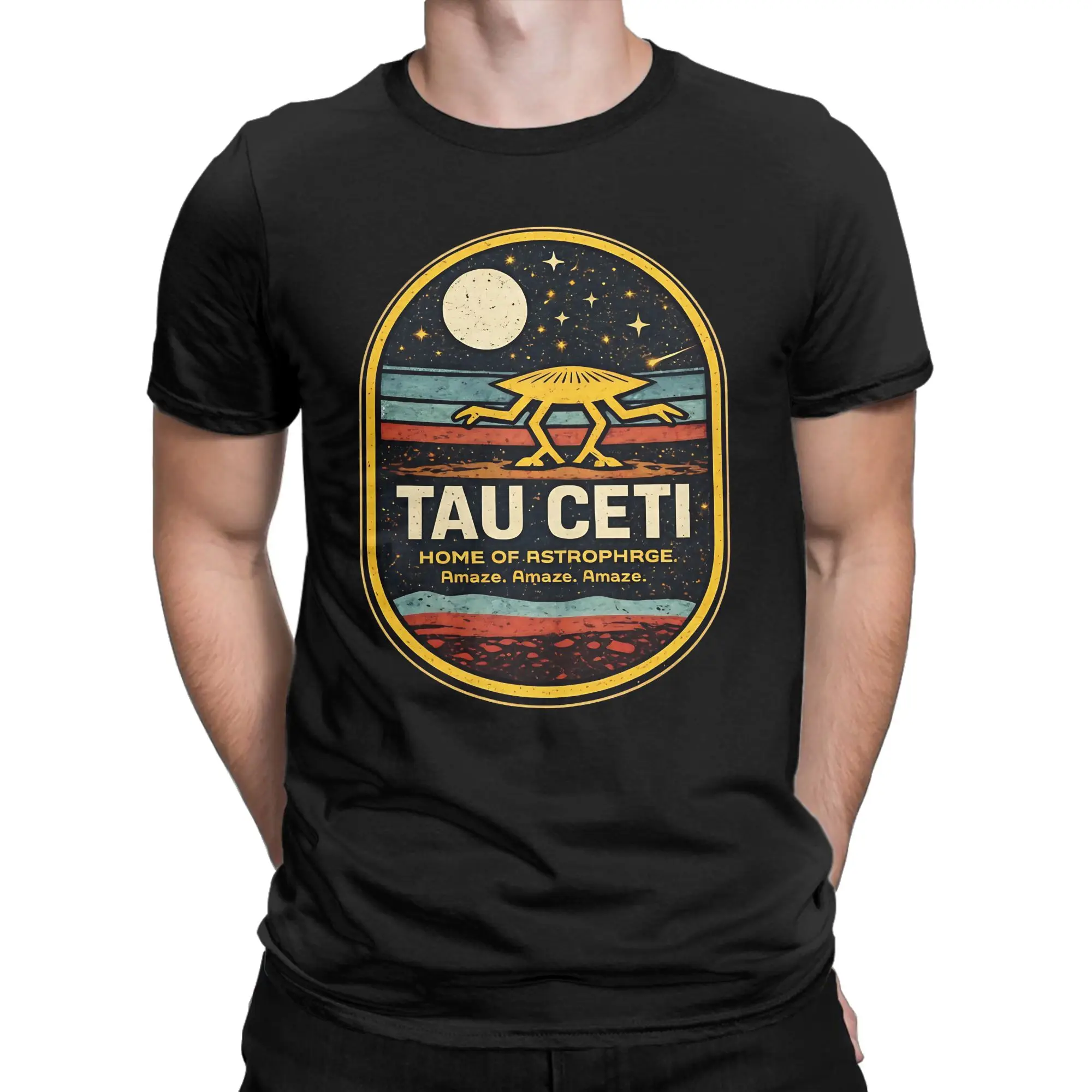 Creative Project Hail Mary Rockys Amaze T-Shirts for Men Crewneck Pure Cotton T Shirt  Short Sleeve Tees Printed Clothing
