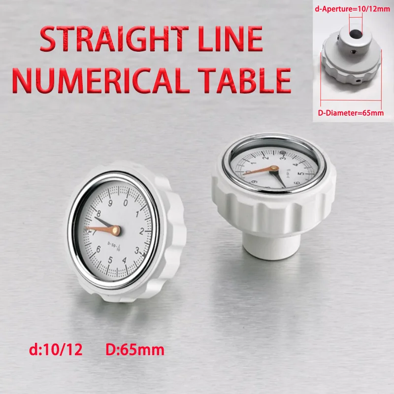 

1pcs D65 Aluminium Gravity Handwheel Knob With Counter Mechanical Analog Position Indicators and Handwheels