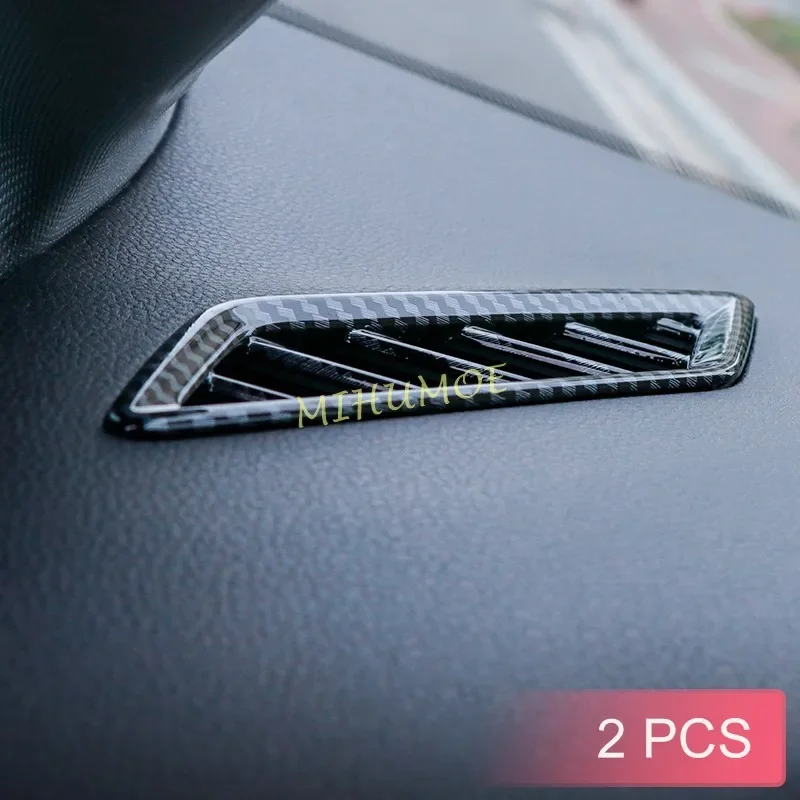 

Carbon Fiber Dashboard Center Console Air Vent Cover Trims For VW Golf MK8 2020 2021 2022