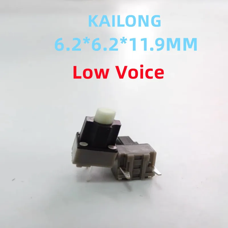 New 5PCS KAILH KAILONG 6.2x6.2x11.9MM 2Pin For Razer Add Height Style Mouse Micro Switch