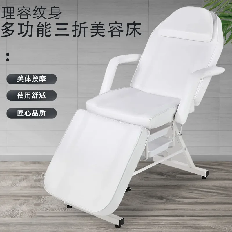 Foldable Massage Table for Beauty Salon Physiotherapy Moxibustion Eyelash Extension Portable Spa Bed Home Use