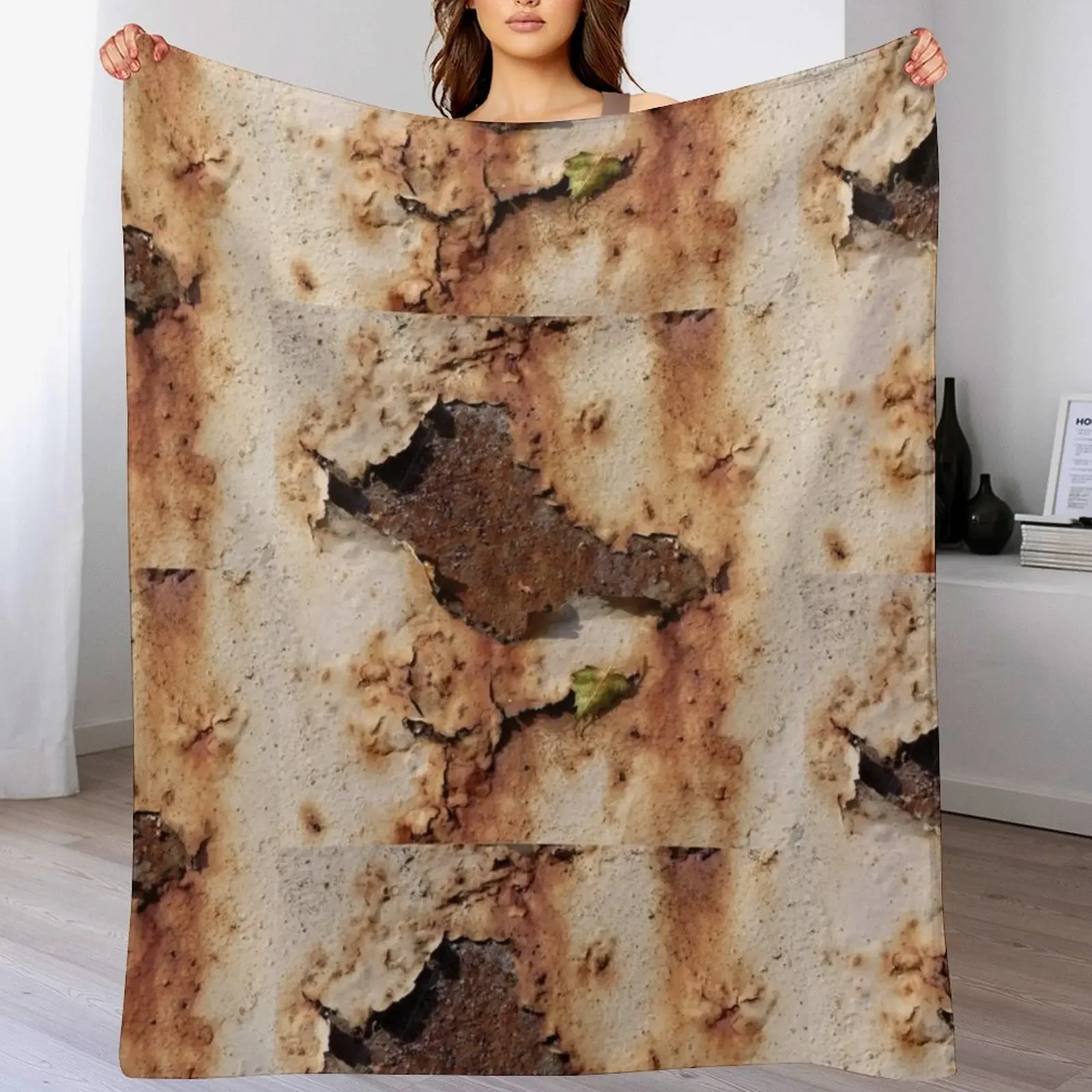 

Colors of Rust with leave 01 (Rust-Art, Rost) Throw Blanket For Sofa Thin Decorative Sofas Shaggy Thermal Blankets