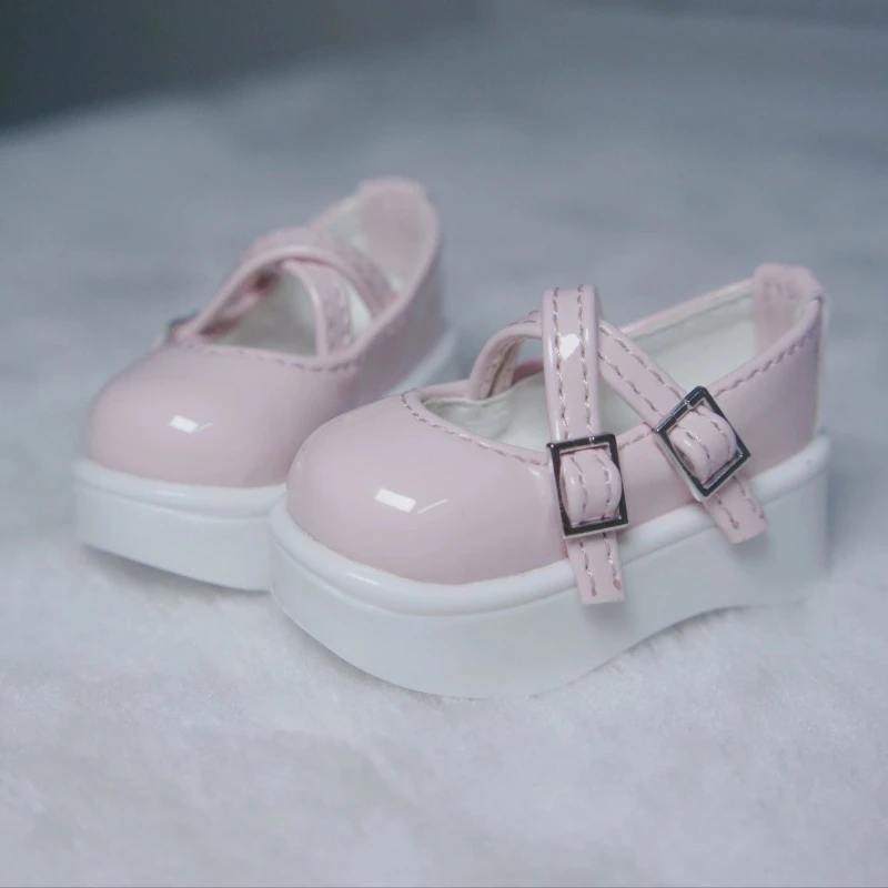 1 ペアの靴 6*2.4 センチメートル人形革の靴 1/4 Bjd 人形ドレスアップおもちゃアクセサリー