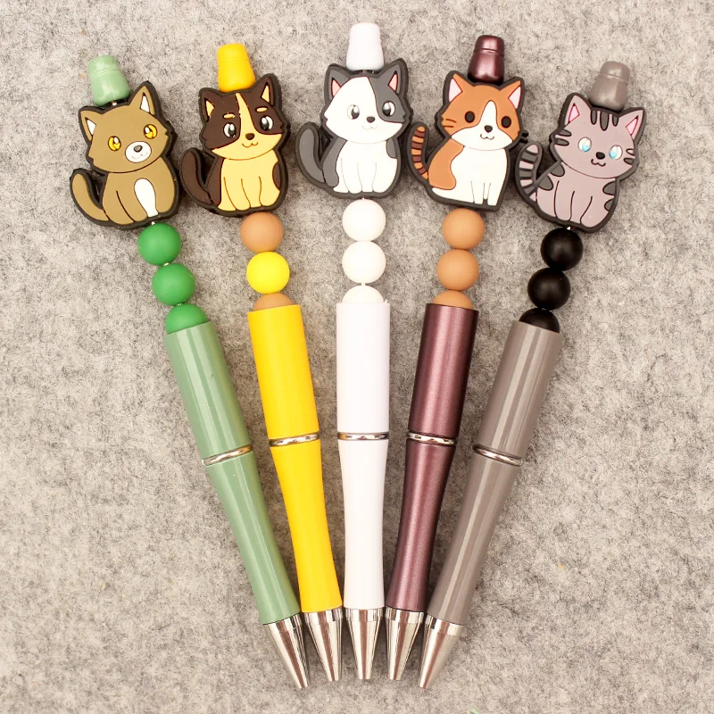 Cute Colorful Cat Friends DIY Ballpoint Pen Boy Girl Student School Hospital Men Women Nurse Ball Pen