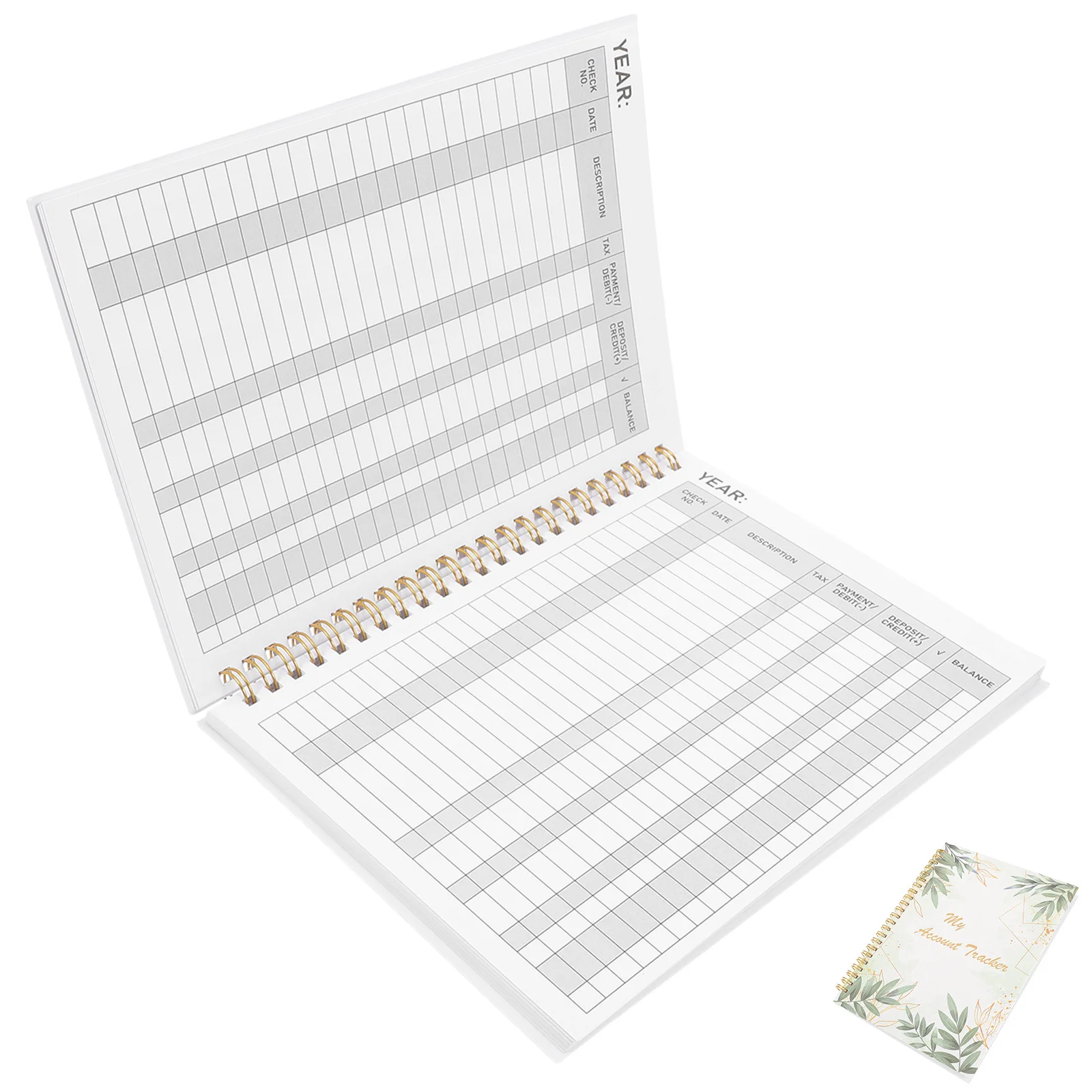 Chèque enregistreuse livre Balance Ledger organisateur financier Portable comptabilité cahier dépenses Tracker outil de budgétisation