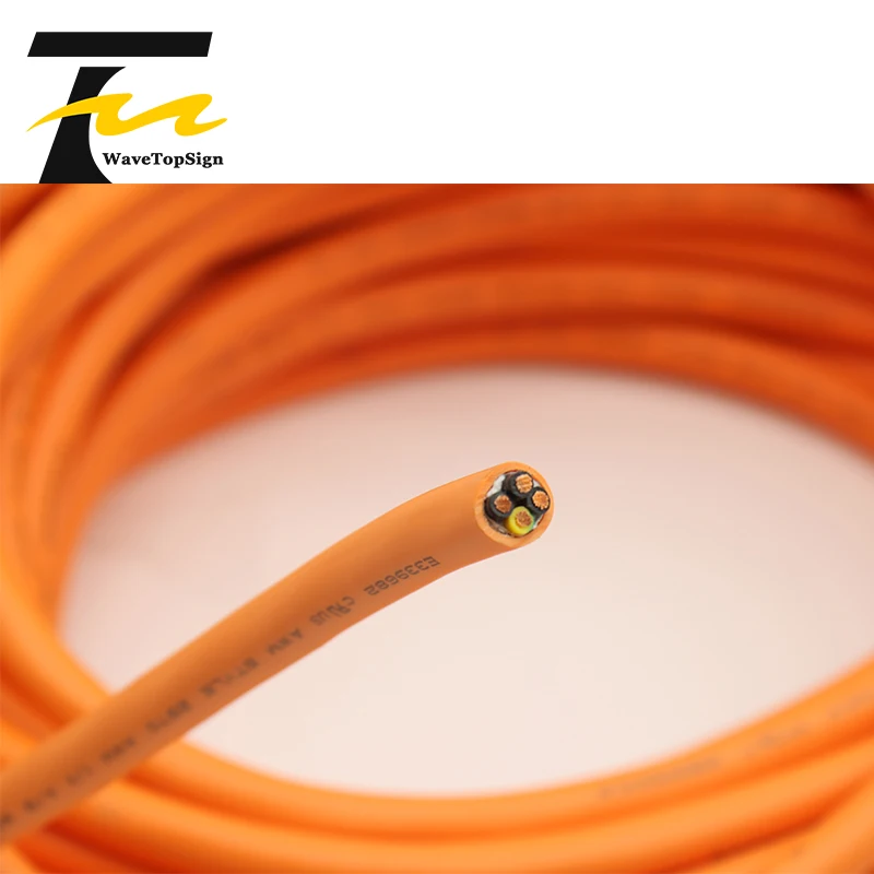 TRVV 4 Core 2.5mm² Ultra Flexible Drag Chain Cable Orange Servo Motor Power Encoder Connection Cable