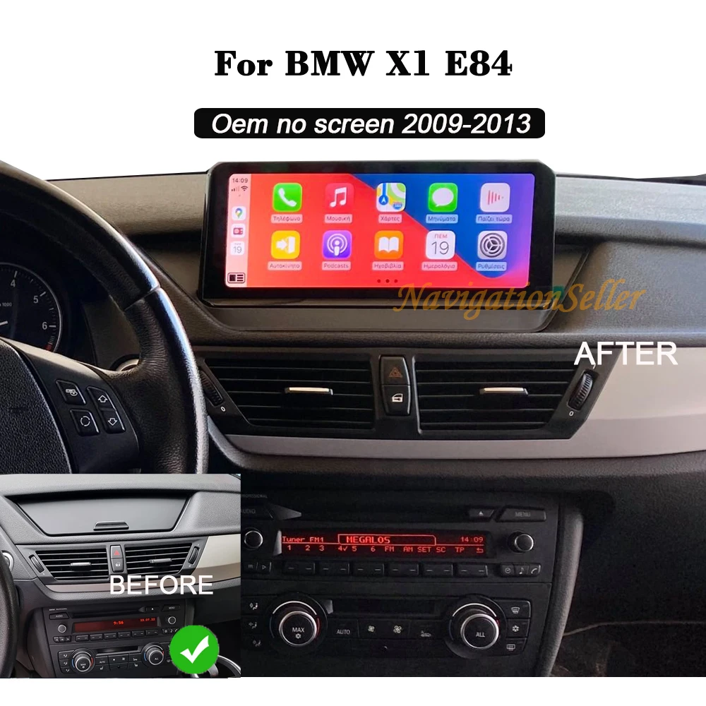 

VIGOHI For Bmw X1 E84 Screen Upgrade Apple CarPlay Navigation Multimedia Apple CarPlay Android Auto Head Unit Radio Gps Stereo