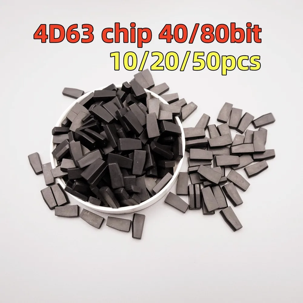

10/20/50pcst 4D63 40/80bit ID63 ID83 TP33 Blank Ceramic Transponder Chip for Car Key