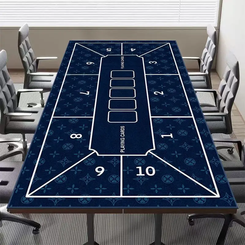 Advanced Light Luxury Texas Hold'em Table Mat Waterproof and Anti slip Table Game Tablecloth Chess Room Party Decoration