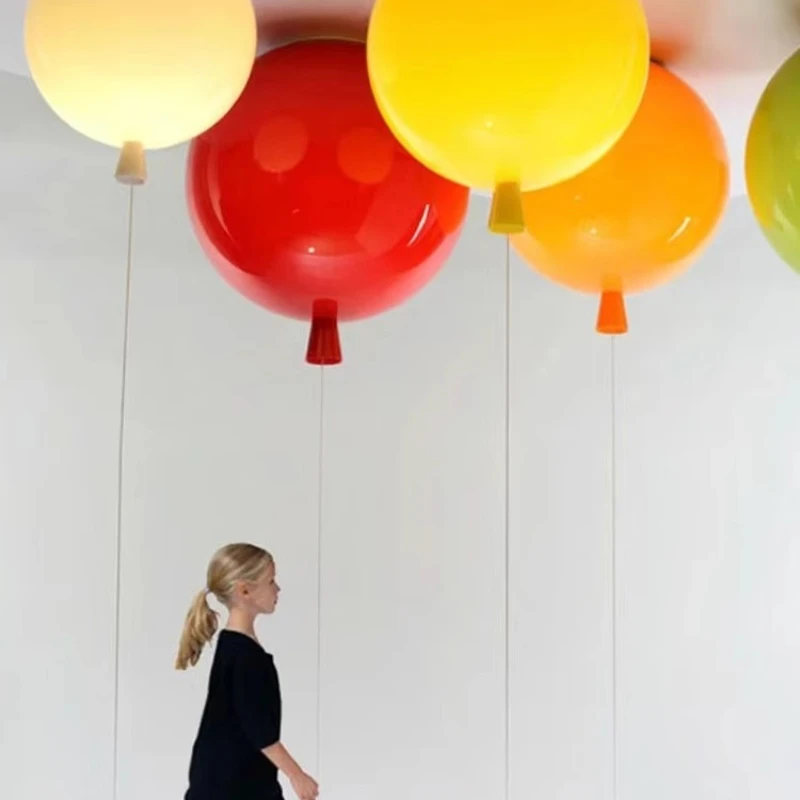 

Princess Room Balloon Children's Room Light Modern Simple Fun Creative Art Macaron Bedroom Ceiling Light