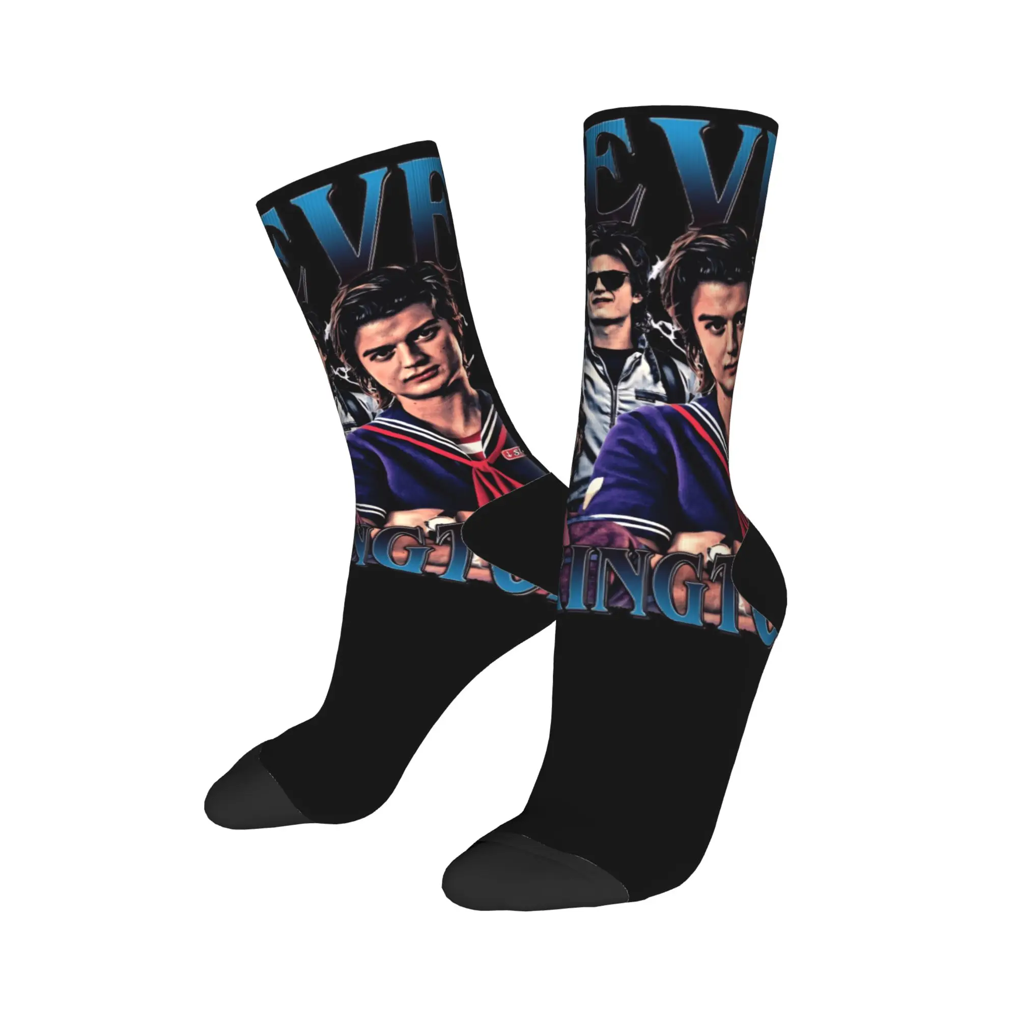 Steve Harrington Calcetines Medias antibacterianas Unisex Hombres Calcetines transpirables al aire libre Calcetines gráficos de moda de primavera