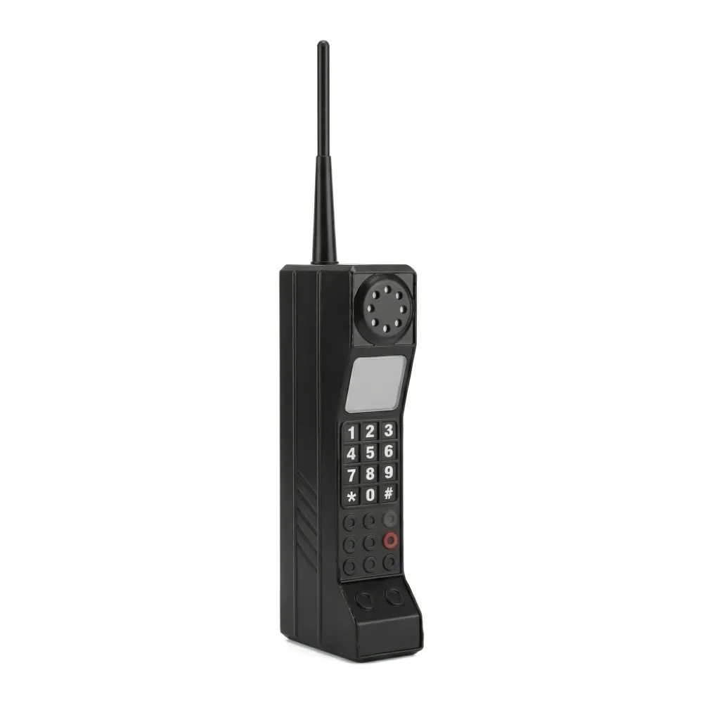 Vintage Retro Brick Phone Cell Ornament Iron 80s 90s Phone Props Simulation Cell Phone Template Family Decoration