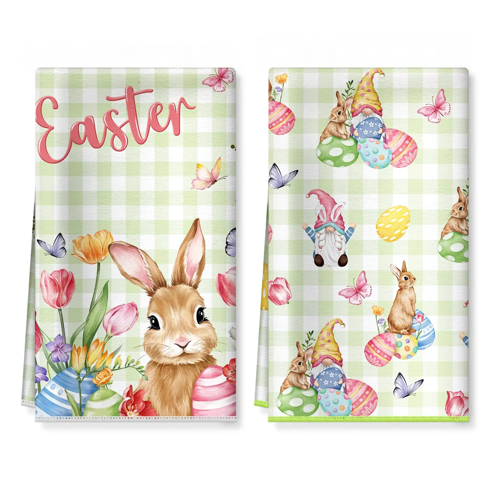 Easter Bunny Dwarf Towels | Soft Absorbent Hand Towels/Thick Dishcloths | Party Anniversary Holiday Decor Housewarming Gift