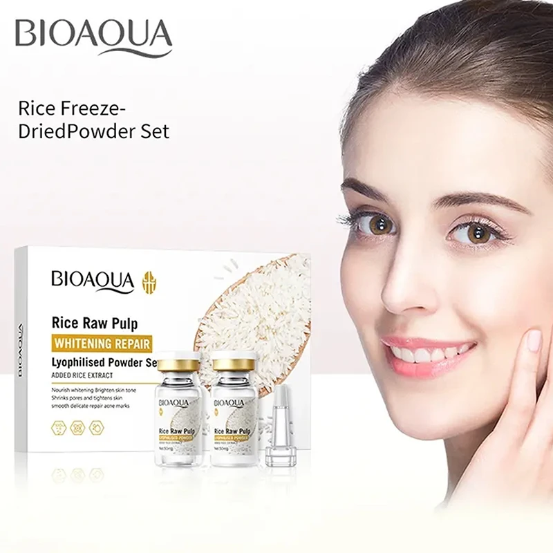 

Rice Puree Whitening Repair Freeze Dried Powder Set Nourishing Repair Damaged Skin Facial Skin Care