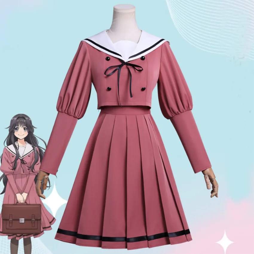 

2025 Anime The Fragrant Flower Blooms Dignity Kaoruko Waguri Cosplay Costume Red JK Skirt School Uniform Women Girls Costume