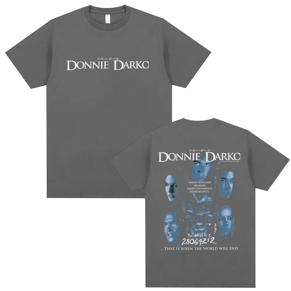 Movie Donnie Darko That Is When The World Will End Graphic T Shirt Men Women Casual Cotton Vintage T-shirt Male Oversized Tshirt