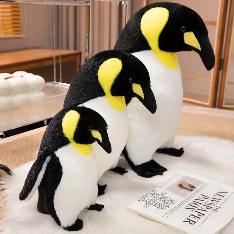 Lebensechte Pinguin Plüsch tier Simulation niedlichen Pinguin Familie Kuscheltiere Reallife Antarktis Meeres tier ausgestopfte Puppen