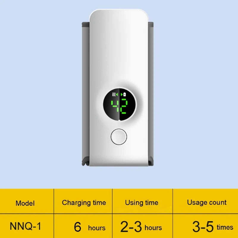 여행용 휴대용 아기 젖병 워머 USB 히터, LED 디스플레이 포함, 37-55 °C, 6000mAh