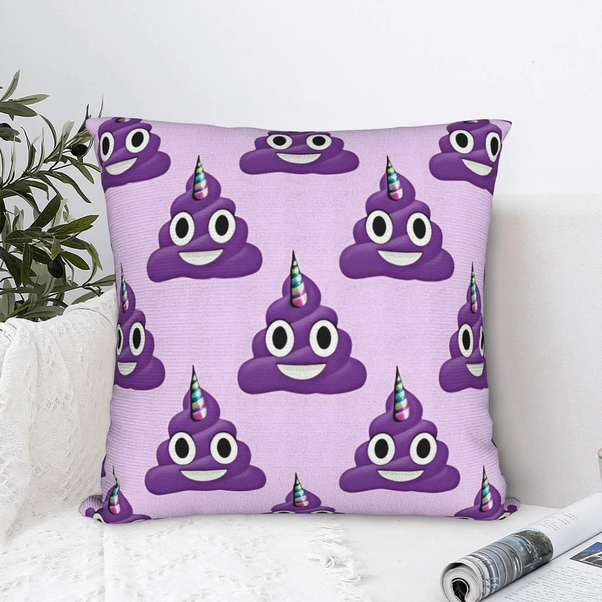 Poop Meme Funny Pillowcases  Cute Funny Pillow Case For Couch Sofa Bedroom Graphic Pillow Cover