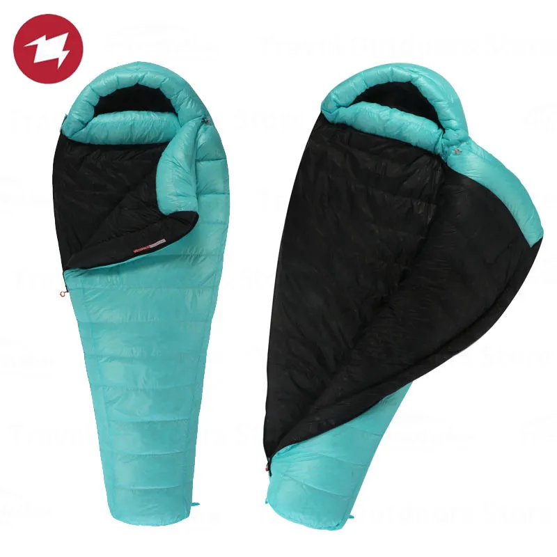 AEGISMAX SUMMIT Sleeping Bag Goose Down Ultralight Camping Outdoor Mummy Waterproof Winter Warm Sleeping bag Cool Camping Gear