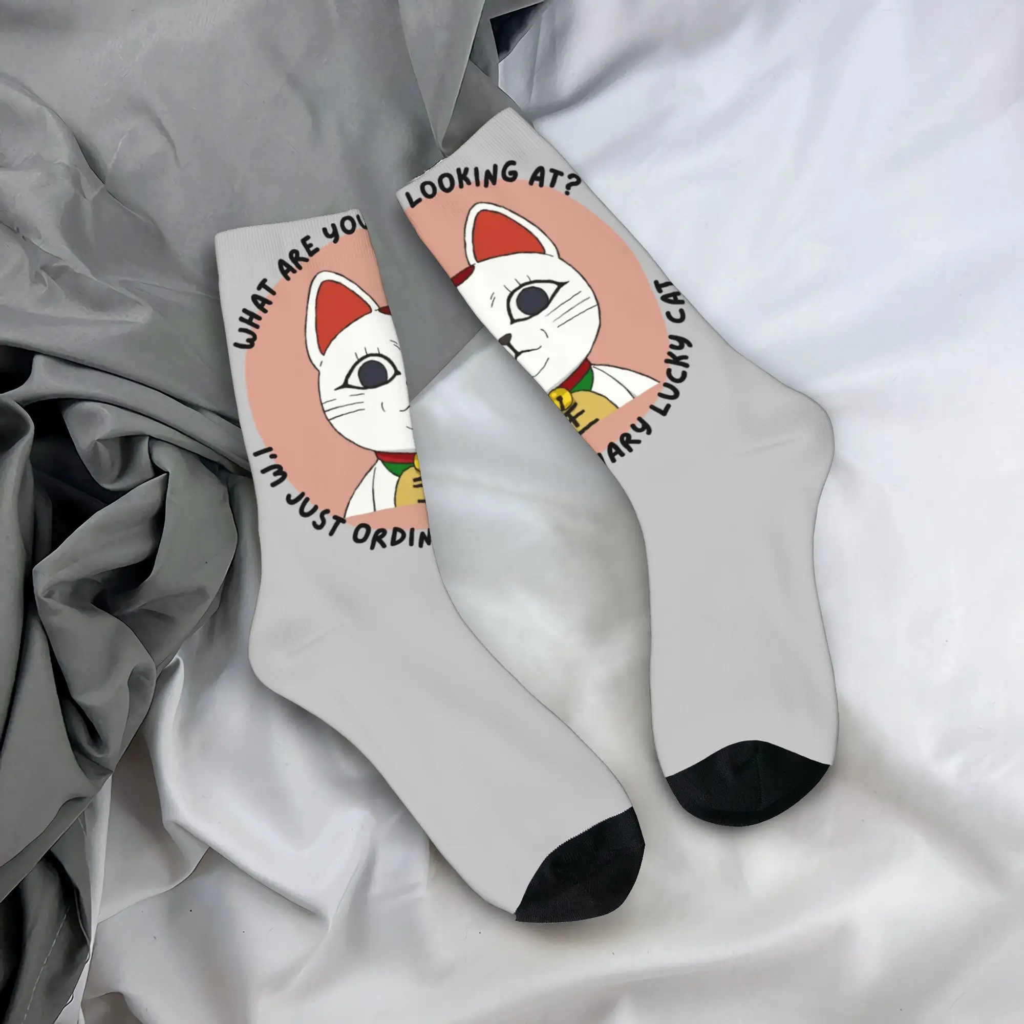 

Чулки DanDaDan, модные носки с графическим рисунком, зимние противопотовые носки, мягкие носки для бега для пар