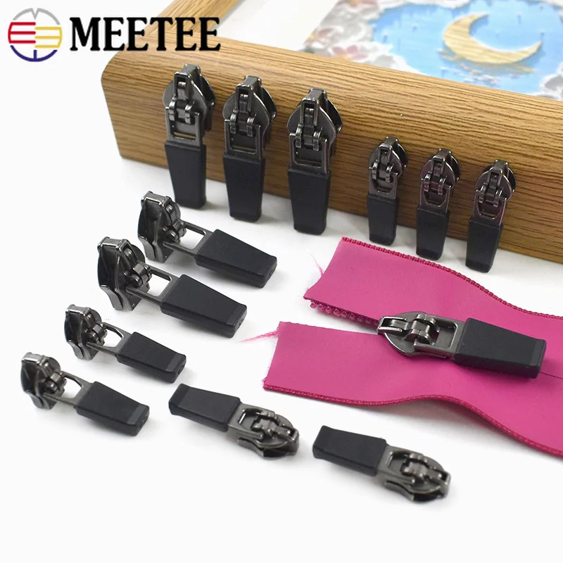 

30/50/100Pcs 3#5# Waterproof Nylon Zippers Puller Bag Jacket Replace Zipper Slider Tent Sport Garment Closure Zips Accessories