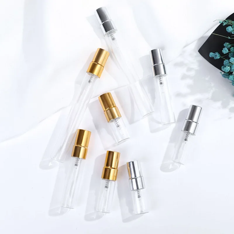 

100Pcs/Lot 2 3 510ml Sample Refillable Perfume Bottle Empty Mini Spray Atomizer Travel Sub Container