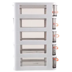 Holders Plastic Mini Storage Box Small Drawer-type Desk Cabinet Shelf Case Cupboard Table Organizer Office