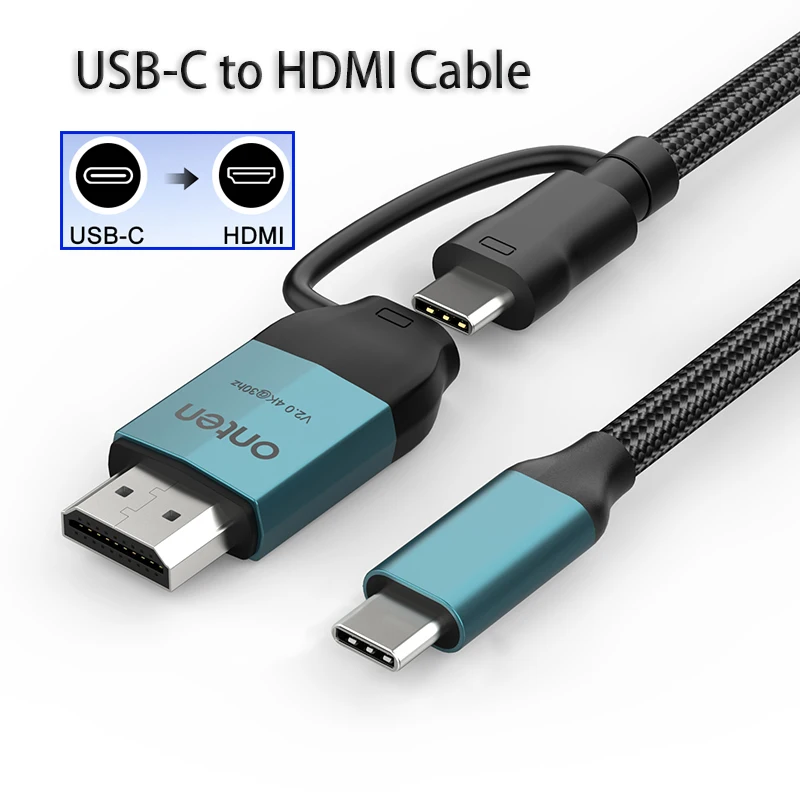 

External screen Docking Station Screen Sharing Video Capture Card USB-C to HDMI-compatible Cable Splitter Adapter converter