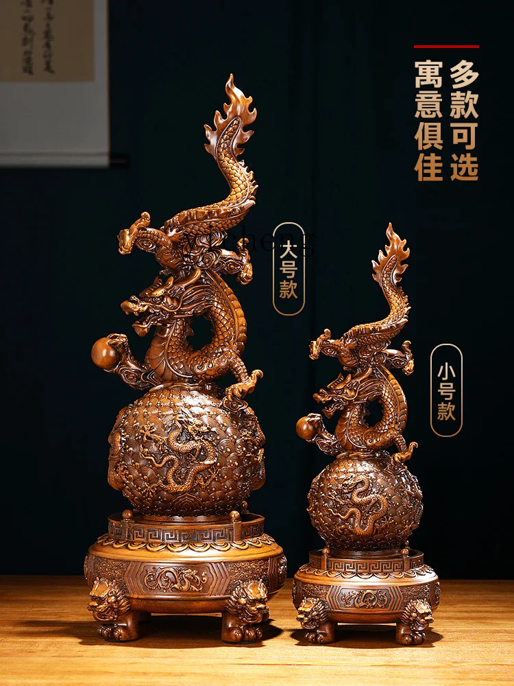 

TQH Blessing Lucky Dragon Decoration Living Room Office Wine Cabinet Decoration Opening Gift