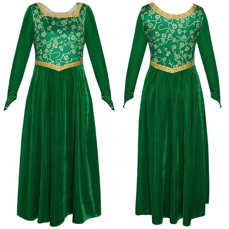

Anime Monster Shrek Cosplay Costume Princess Fiona Dress Outfit Uniform Halloween Carnival Suit Custom Made