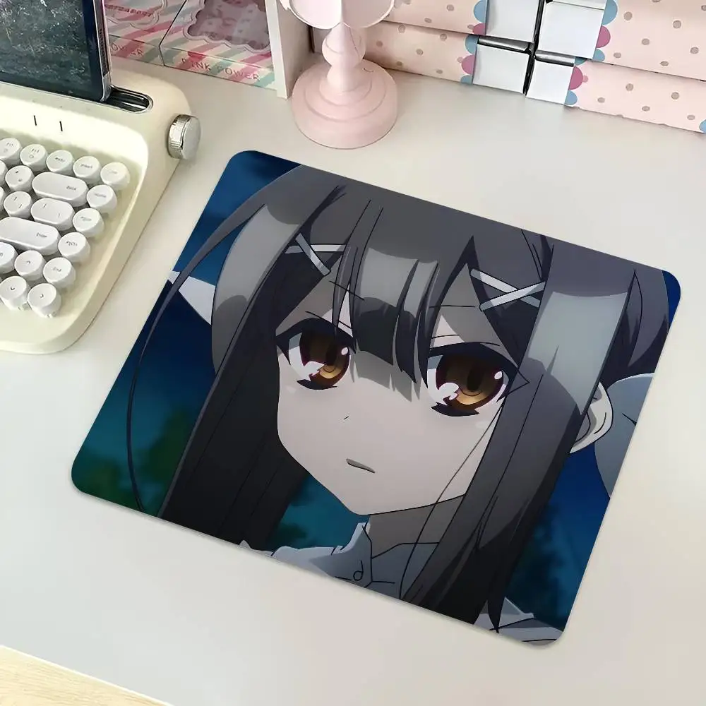 1pc Miyu Edelfelt Anime Characters Small Mousepad Keyboard Pad Laptop Cushion Non-slip Deskpad