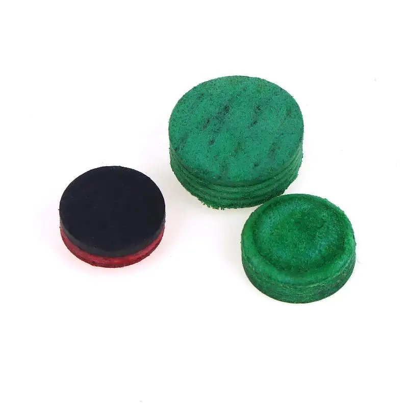 

1/3/5Pcs Professional Billiard Pool Cue Tips Multi Layer Red Black/Green Leather Of 11/12/14mm Snooker Nine Ball Accessories