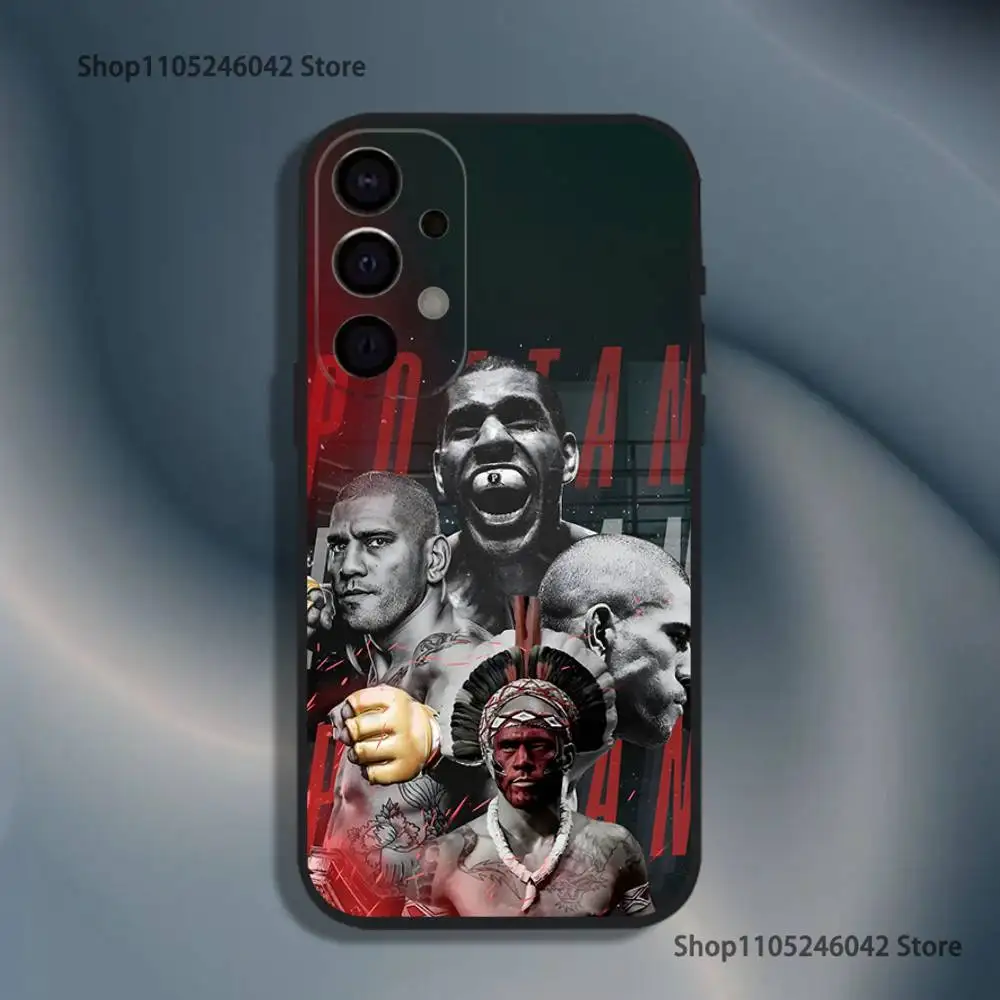 Fighting Pereira Alex Capa Preta Capa de Telefone Para Samsung S25, S24, S21, S22, S23, S30, Ultra, S20, Plus, Fe, Lite, 5G