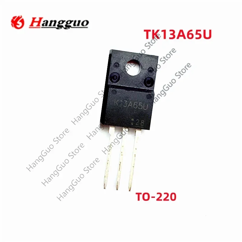 

10 шт./лот, оригинальный TK13A65U K13A65U TO-220F, широко используемый источник питания для жидкокристаллических дисплеев, 13А 650В